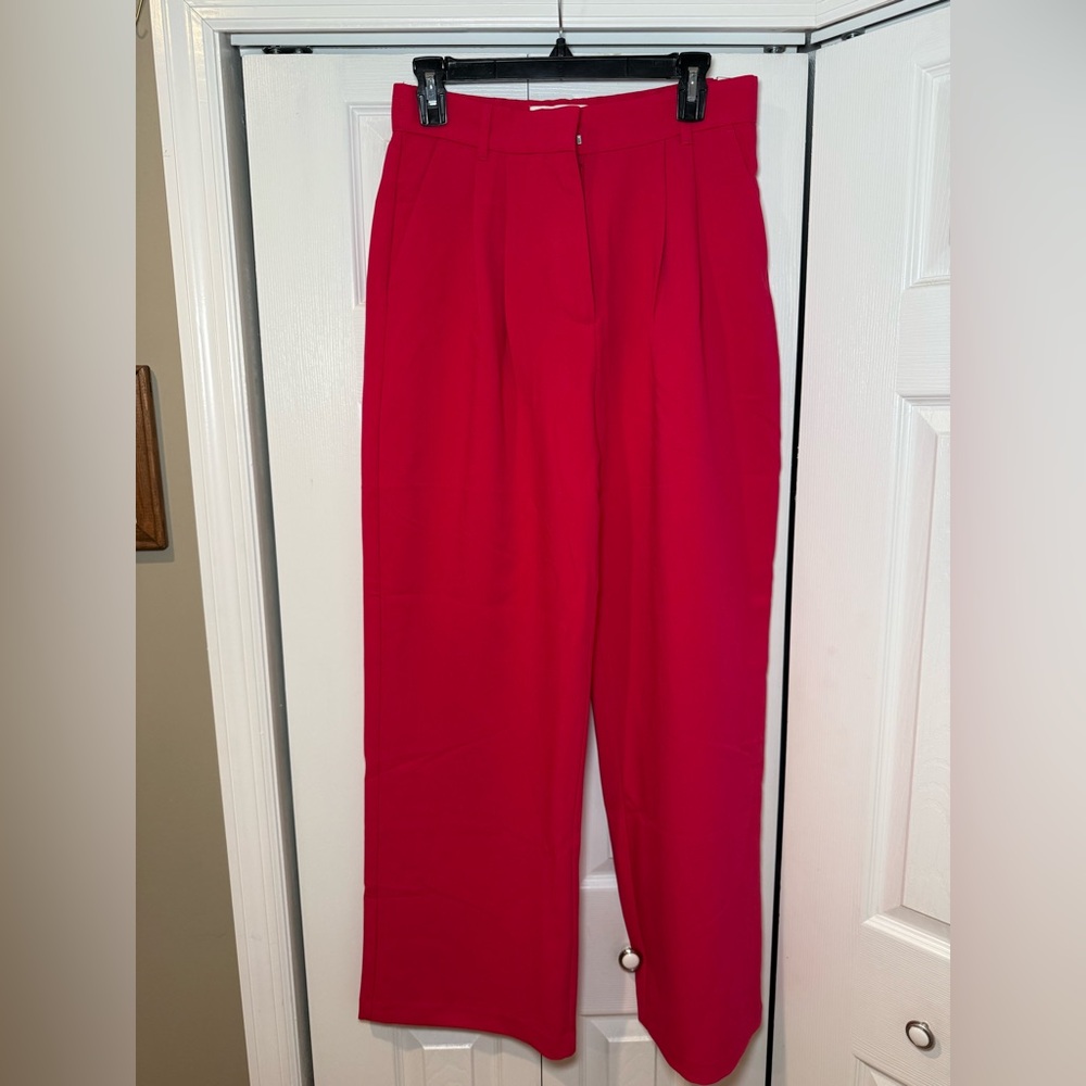 Abercrombie & Fitch Vibrant Hot Pink Women's Trousers